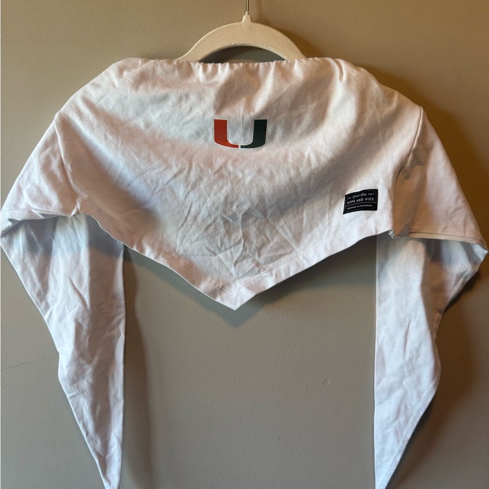 UMiami White Tie Top